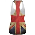 thumbnail image 2 of British Flag Union Jack Grunge Distressed All Over Womens Work Out Tank Top Multi LG, 2 of 2