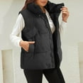 thumbnail image 2 of Durtebeua Zip Outdoor Winter Warm Sport Vest Sleeveless Pockets Jacket Coat Fall Jacket Women's Outwear Quilted Vest, 2 of 6