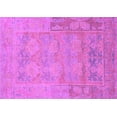 thumbnail image 1 of Ahgly Company Indoor Rectangle Abstract Purple Modern Area Rugs, 2' x 5', 1 of 4
