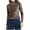 Coffee, variant on Lenpel Women's Fall Fashion Tops Tie Dye Mock Neck Long Sleeve Slim Basic Shirts Tight Casual Tees