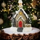 thumbnail image 4 of Xihbxyly Casa de Pueblo Navideña de Resina con Luces Led, Adorno Nevado, Funciona a Pilas, Acabado Tradicional Pintado a Mano, Tamaño Pequeño, Decoración Navideña, 7 X 5 X 10 Cm, 4 of 7