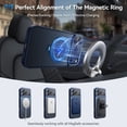 thumbnail image 3 of DOMAVER Étui pour iPhone 17 Pro Max, Support Magnétique à 360°, Compatible MagSafe, Protection Renforcée (4 Couches), Étui Mince pour iPhone 17 Pro Max, 6,1 Pouces, Bleu, 3 of 8