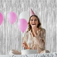 thumbnail image 6 of 4 Pack Party Decorations, Metallic Silver Backdrop, Photo Booth Props Silver Curtains Tinsel Backdrop Foil Streamer, 21st Birthday Decorations Bachelorette Decor, 6 of 14