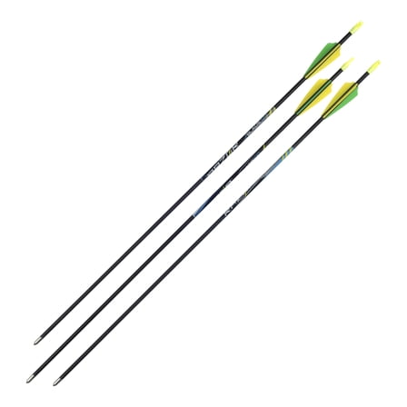 Razor Blade100 28" Youth Arrow, 3-Pack, Carbon Fiber, Black/Green/Yellow