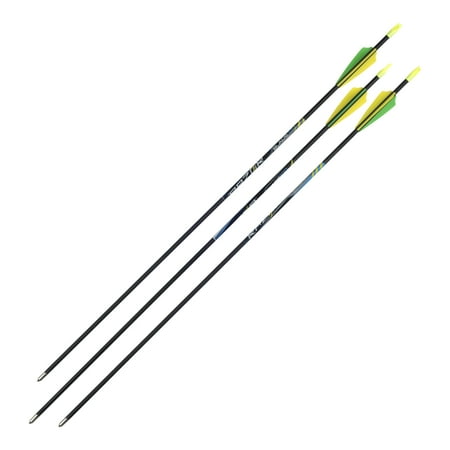 Razor Blade100 28 Youth Arrow 3-Pack Carbon Fiber Black/Green/Yellow