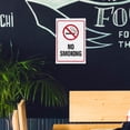 thumbnail image 4 of Miangastore No Smoking Sign Business No Smoking Aluminum Sign Warning Sign For Restaurant, 4 of 8