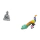 thumbnail image 5 of Estatua de mono,Estatua de Buda Mono para Interiores y Exteriores Budista,Figuras en miniatura meditando para decorar el jardín de casa.,Estatua del pavo real,Estatua de pavo real,adorno de, 5 of 8