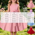 thumbnail image 3 of Splozh Baby Girl Dress Princess Dress Girls Sleeveless Dress Dance Party Princess Dresses Clothes Flower Girl Dress,Red,7-8 Years, 3 of 9