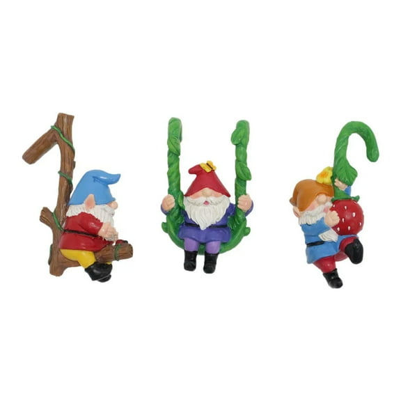 LanSuare Resin Gnome Pendant, Garden Dwarf Statues, Whimsical Climbing Dwarf Figurines Outdoor Garden, Patio, and Home Decor