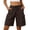 Coffee*, variant on RUTAYY Women's Cargo Shorts Solid Color Casual Streetwear Baggy with Utility Pockets High Waist Loose Fit Denim Bottom Fashion Seaside Shorts