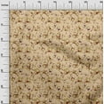 thumbnail image 3 of oneOone Cotton Poplin Twill Dark Beige Fabric Floral Diy Clothing Quilting Fabric Print Fabric By Yard 56 Inch Wide, 3 of 4