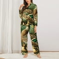 thumbnail image 2 of Kdxio Mallard Duck And Flowers Women's Pajama Sets Long Sleeve Button Down Sleepwear Nightwear Soft Pjs Lounge Sets-XX-Large, 2 of 7