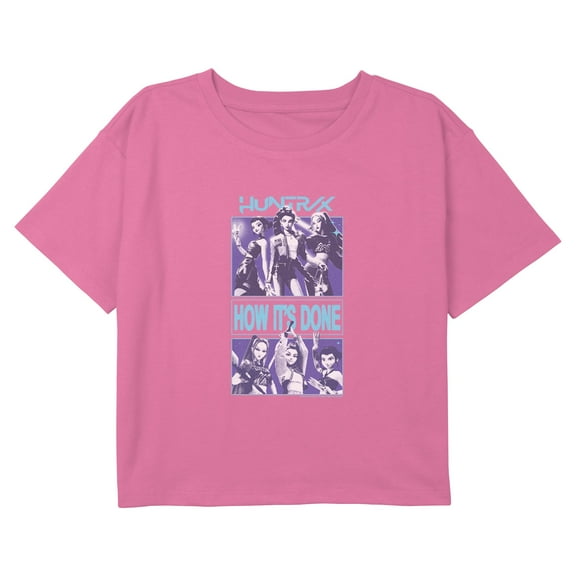 Girls KPop Demon Hunters Huntrix How It's Done Superstars Cropped T-Shirt