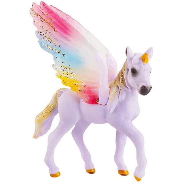 Figuras de unicornio YONGSHENG decoración para tarta con alas para fiesta de cumpleaños