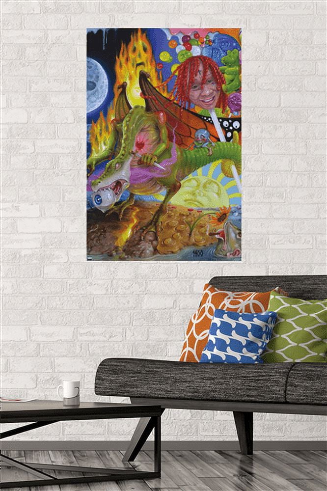 Trippie Redd - Trip at Knight Album Cover Wall Poster, 22.375" x 34"