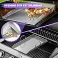 thumbnail image 5 of 11.8" x 15.8" Griddle/Plancha Grill Plate – 4 mm Thick Stainless Steel BBQ Griddle Accessory with Removable Handles for Gas & Charcoal Grills, 5 of 6