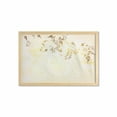 thumbnail image 1 of Beige Wall Art with Frame, Antique Classic Backdrop with Curving Branch Nostalgic Vintage Silhouettes Art, Printed Fabric Poster for Bathroom Living Room, 35" x 23", Yellow Beige, by Ambesonne, 1 of 2