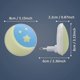 thumbnail image 2 of Children"s Night Light Electric Outlet [2 Pack] With Twilight Sensor Small Led Koranic Wall Light, 2 of 5
