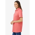 thumbnail image 3 of Woman Within Plus Size Perfect Short-Sleeve Polo Shirt, 3 of 6