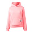 thumbnail image 3 of Cozy Womens Hoodies Casual Loose Fit Embroidered Star Hooded Sweatshirt with Pocket for Everyday Wear Womens Sweatshirt Red S, 3 of 4