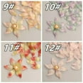 thumbnail image 5 of U8MO 10pcs 14x30mm Flower Petal Shape Crystal Lampwork Glass Loose Pendants Beads-15#, 5 of 6