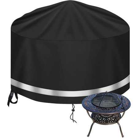 Fire Pit Cover Round, 36 Inch Heavy Duty Outdoor Firepit Cover Full ...