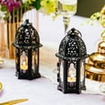 thumbnail image 2 of Hanging Candle Holder Lantern Centerpiece Table/Hanging Glass Hexagon Moroccan Candle Lantern Holders, 2 of 7