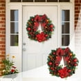 thumbnail image 3 of Christmas Bow Christmas Wreath Front Door Wreath Wreath Holders for Front Door Light up Christmas Wreath Battery Operated Wreaths Christmas with Timer Grape for Crafts Fresh Wreaths for Christmas, 3 of 3