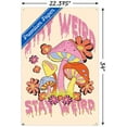 thumbnail image 3 of Stay Weird Mushrooms Wall Poster with Pushpins, 22.375" x 34", 3 of 3