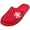 Red, variant on Women's Slip on Mule Jelly Red Slide Sandals with Flower Decal 10