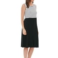 thumbnail image 3 of Women's Patchwork Maternity Nursing Dresses Sleeveless Breastfeeding Clothes, 3 of 6