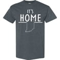 thumbnail image 3 of Inktastic It's Home State of Indiana Outline T-Shirt, 3 of 5