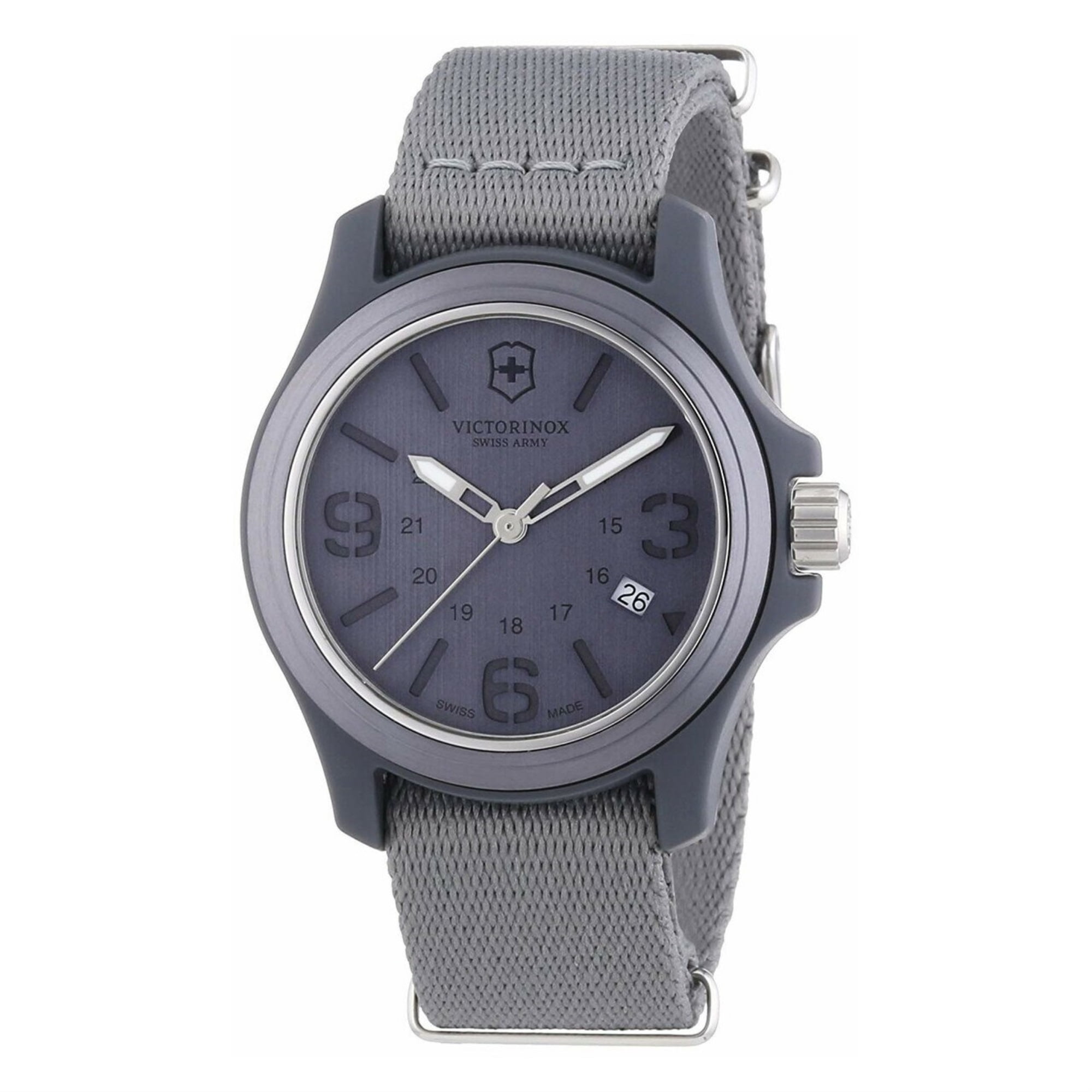 Victorinox Men's Swiss Army Active Original Grey Dial Grey Nylon Watch  Model 241515 - Walmart.com