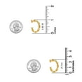 thumbnail image 4 of Charmsy Gold Plated Twisted Small C Hoop Earrings for Women 25 MM, 4 of 5