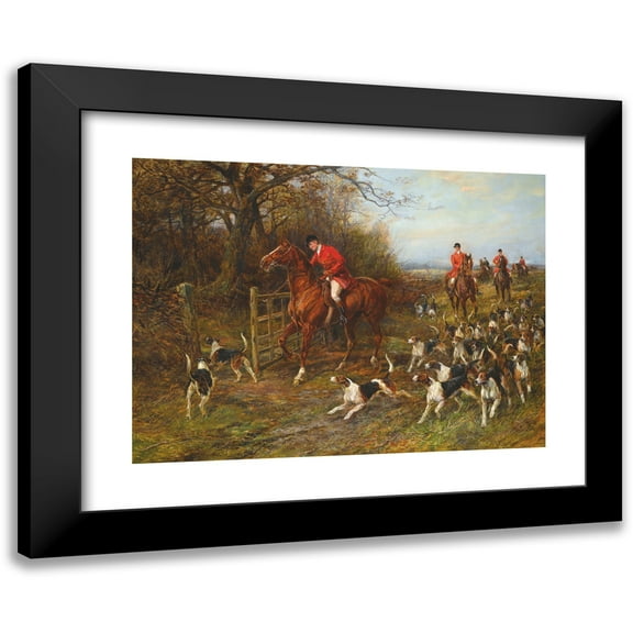 Heywood Hardy 14x11 Black Modern Framed Museum Art Print Titled - Drawing Covert