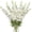 White, variant on 6Pcs Artificial Delphinium Flower, 34.6'' Long Silk Flowers Silk Larkspur Flowers Plant Floral Faux Bouquets for Tall Vase Wedding Floral Arrangements Floor Home Garden Outdoor Decor(Pink)
