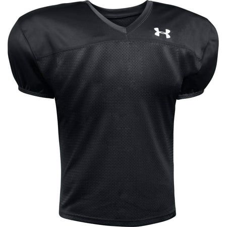 Under Armour Youth Pipeline Football Jersey, (Black Small)