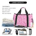 thumbnail image 5 of Honeii Breast Cancer Awareness2 Print Gym Bag,Carry on Weekender Overnight Bag, Travel Duffel Bags, Personal Item Travel Bag,Tote Bag,Workout Dance Bag, 5 of 7