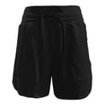 thumbnail image 4 of COMVALUE Women's Athletic Running Shorts 5" Quick Dry Workout Hiking High Waisted Active Exercise (Black, XS), 4 of 5