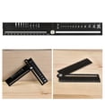thumbnail image 2 of CEORPER Drawing Tool Protractor Aluminum Angles Ruler Angles Measure Drafting Tool Woodworking Ruler Geometric Drawing Ruler, 2 of 9