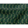 thumbnail image 4 of oneOone Viscose Jersey Teal Green Fabric Leaves & Paisley Block Sewing Fabric By The Yard Printed Diy Clothing Sewing Supplies 60 Inch Wide, 4 of 5
