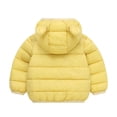 thumbnail image 4 of Agkizg Kids Girls Lightweight Hooded Puffer Coat Zip Winter Jacket with Pockets Solid Color Warm Casual Outerwear, 4 of 5