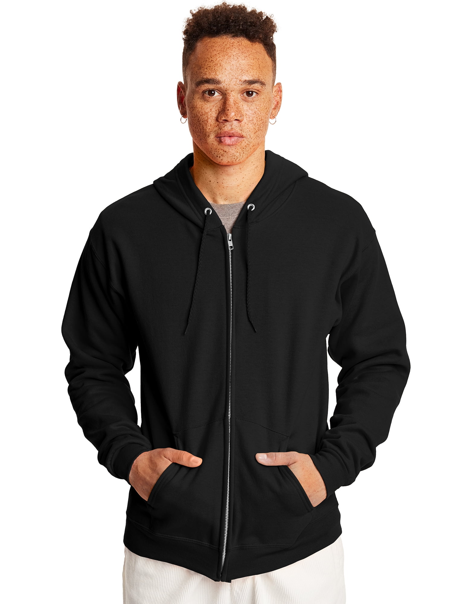 Hanes Men's EcoSmart Fleece Zip-up Hoodie, up to Size 3XL
