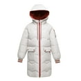 thumbnail image 5 of ChaoLingNeng Long Puffer Jacket, Women Long Puffer Jacket Hood Winter Warm Windproof Ladies Quilted Padded Coat Big Pocket, 5 of 8