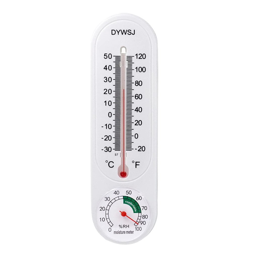 Mini Indoor Outdoor High Precision Pointer Hygrometer Thermometer Wall-Mounted 