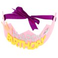 thumbnail image 2 of KAKOWELY Adornos de coronas de tela para celebraciones de cumpleaños, sombreros de corona de tela, sombreros de fiesta para cumpleaños de niños pequeños, 2 of 5