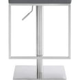 thumbnail image 6 of Contemporary Swivel Barstool - Modern Faux Leather Adjustable Height Stool, 6 of 6