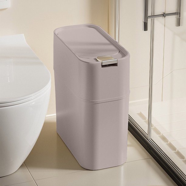 Fiudx Ofertas flash del día Papelera de baño con tapa hogar sala de estar dormitorio cocina papelera de gran capacidad