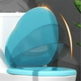 thumbnail image 5 of Oval Toilet Seat,Elongated Toilet Seat,Soft Toilet Seat,Thick Foam Padded Comfort Bathroom Seat, Universal Fit Easy Install Soft Close Replacement Toilet Lid, Durable Household Bathroom Accessory, 5 of 8
