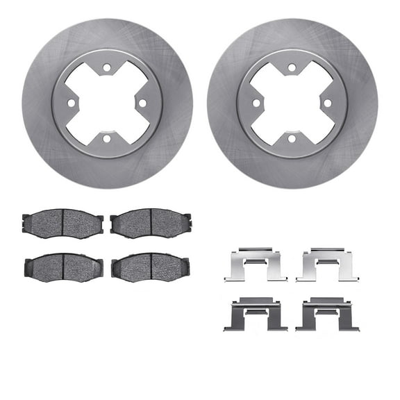 Dynamic Friction Company Front Brake Rotors with 5000 Advanced Brake Pads includes Hardware 6512-67263